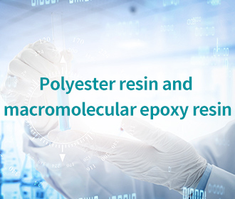 Polyester resin and macromolecular epoxy resin